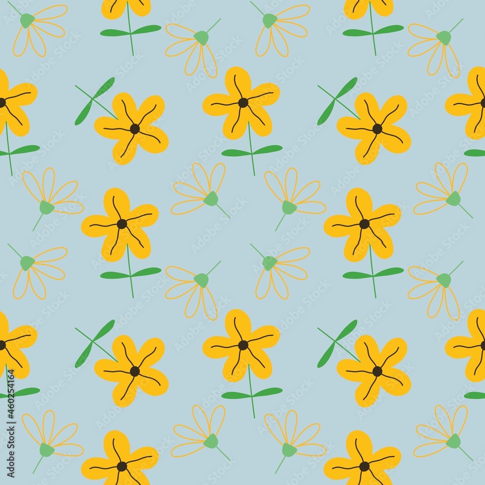 Leaf flower summer pattern art.Flower print.Elegance seampless pattern . Leaf flower summer pattern art.Flower print.Elegance seampless pattern .