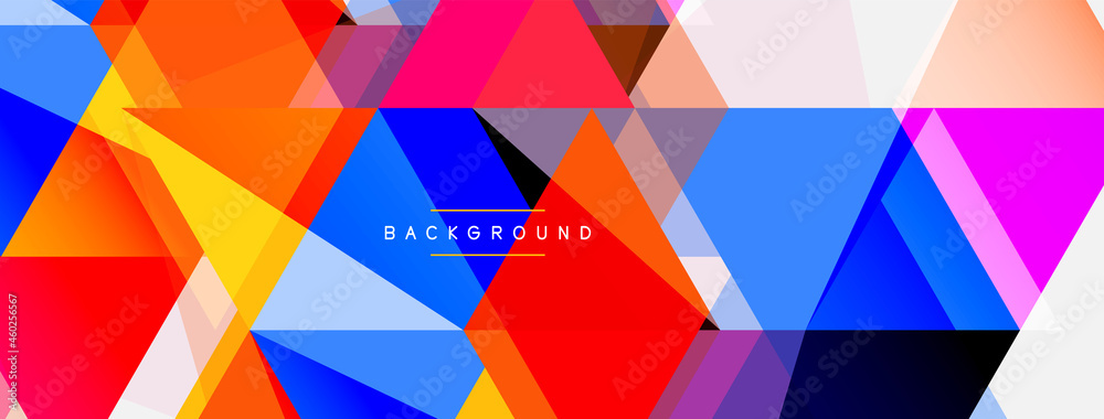 Mosaic triangles geometric background. Techno or business concept, pattern for wallpaper, banner, background, landing page Mosaic triangles geometric background. Techno or business concept, pattern for wallpaper, banner, background, landing page