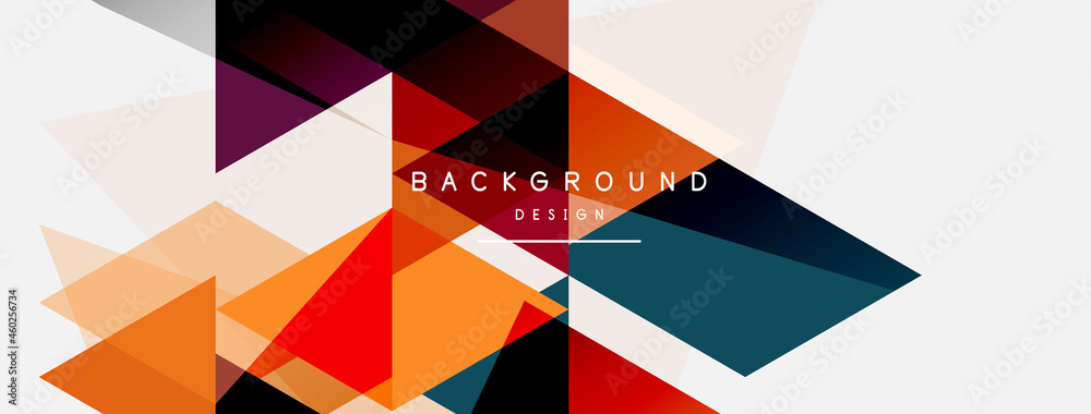 Mosaic triangles geometric background. Techno or business concept, pattern for wallpaper, banner, background, landing page Mosaic triangles geometric background. Techno or business concept, pattern for wallpaper, banner, background, landing page