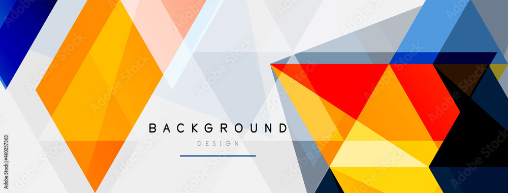 Mosaic triangles geometric background. Techno or business concept, pattern for wallpaper, banner, background, landing page Mosaic triangles geometric background. Techno or business concept, pattern for wallpaper, banner, background, landing page