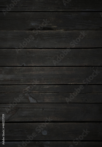 Wallpaper Mural Black timber wall. Wooden background Torontodigital.ca