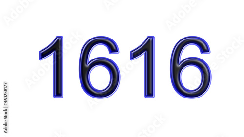 Free Download blue 1616 number 3d effect white background - GFXLoad