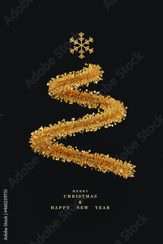 Merry Christmas. Celebrate party, Gift, Happy New Year, Web Poster, banner, cover card, layout design. 3D Rendering.