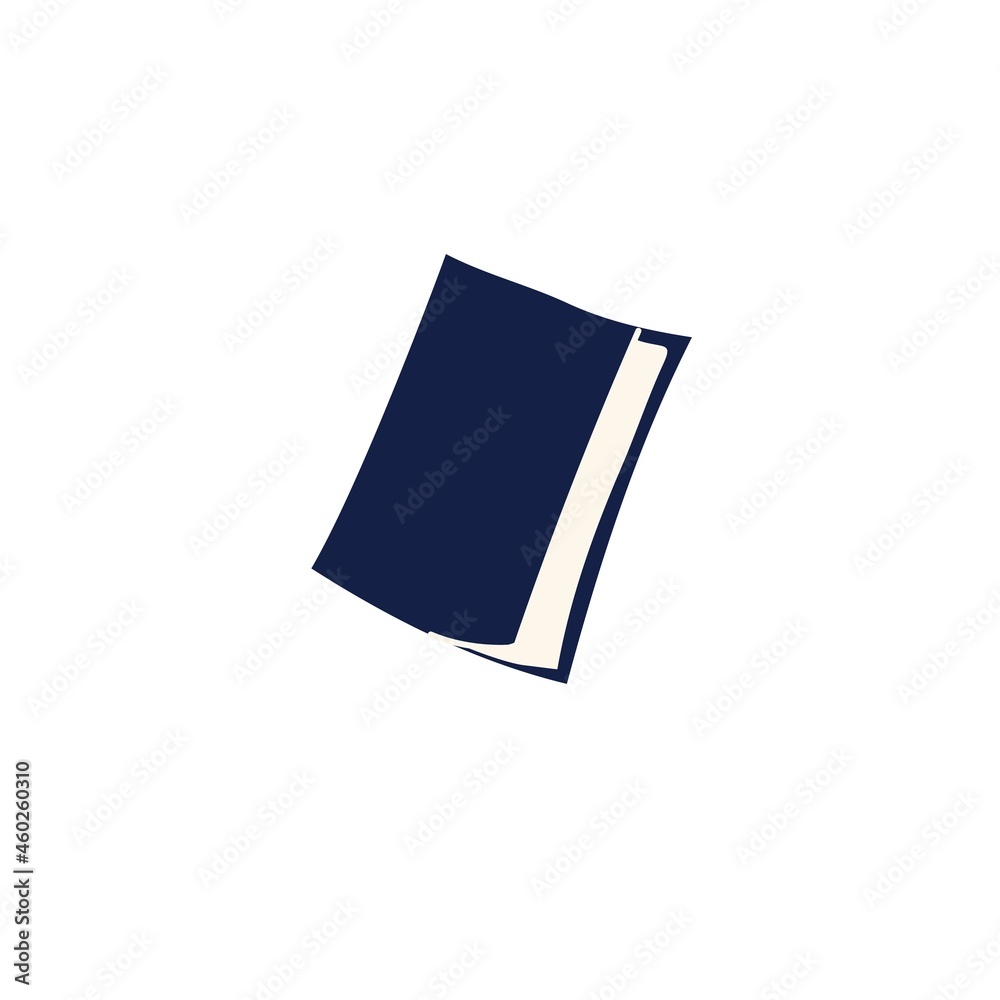 Vector cartoon flat book or textbook isolated on empty background.Literary or scientific printed work-reading,learning,education concept,web site banner ad design Vector cartoon flat book or textbook isolated on empty background.Literary or scientific printed work-reading,learning,education concept,web site banner ad design