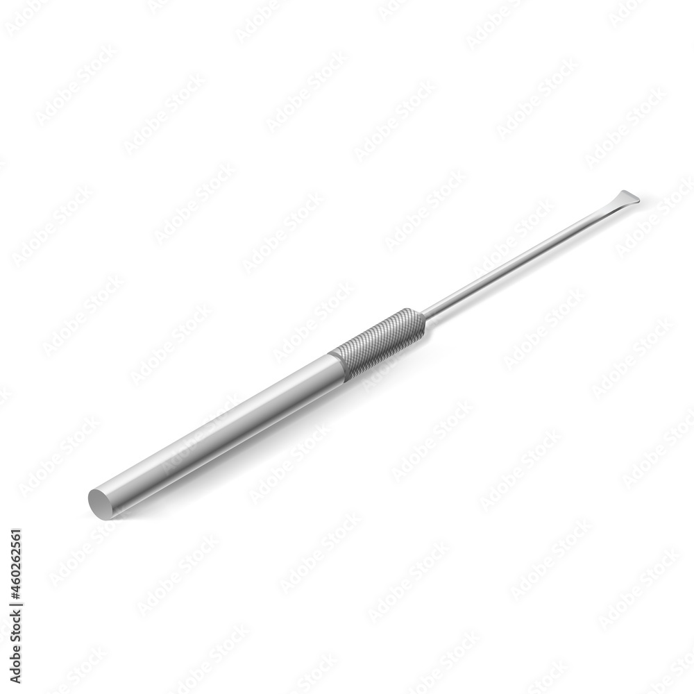 Basic Dental Instrument - Spatula for Preparation of Medicinal Substance, or Filling Material. Item of Medical Equipment for Teeth Dental Care. Dental Hygiene and Healthcare Concept Basic Dental Instrument - Spatula for Preparation of Medicinal Substance, or Filling Material. Item of Medical Equipment for Teeth Dental Care. Dental Hygiene and Healthcare Concept
