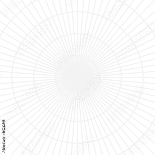 Fototapeta Naklejka Na Ścianę i Meble -  Circle vector background. Black circle. Circle symbol. Abstract tunnel. Radar background. White background.