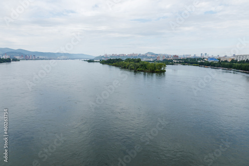 Yenisei river, Krasnoyarsk. Russia