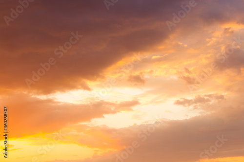Sunset clouds and beautiful sunshine © lijphoto