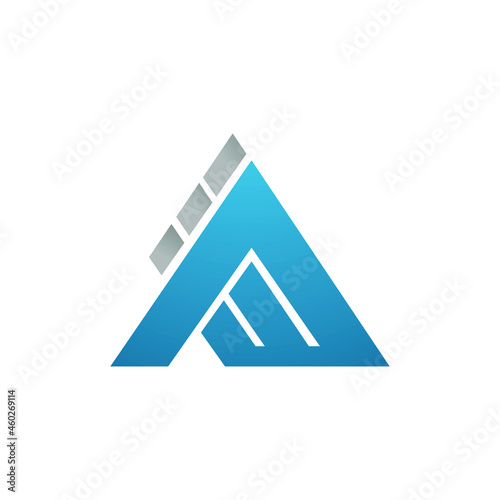 blue triangle logo