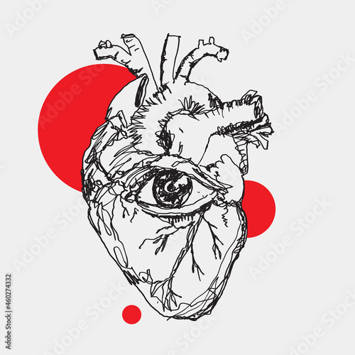 Artistic hand-drawn sketchy...