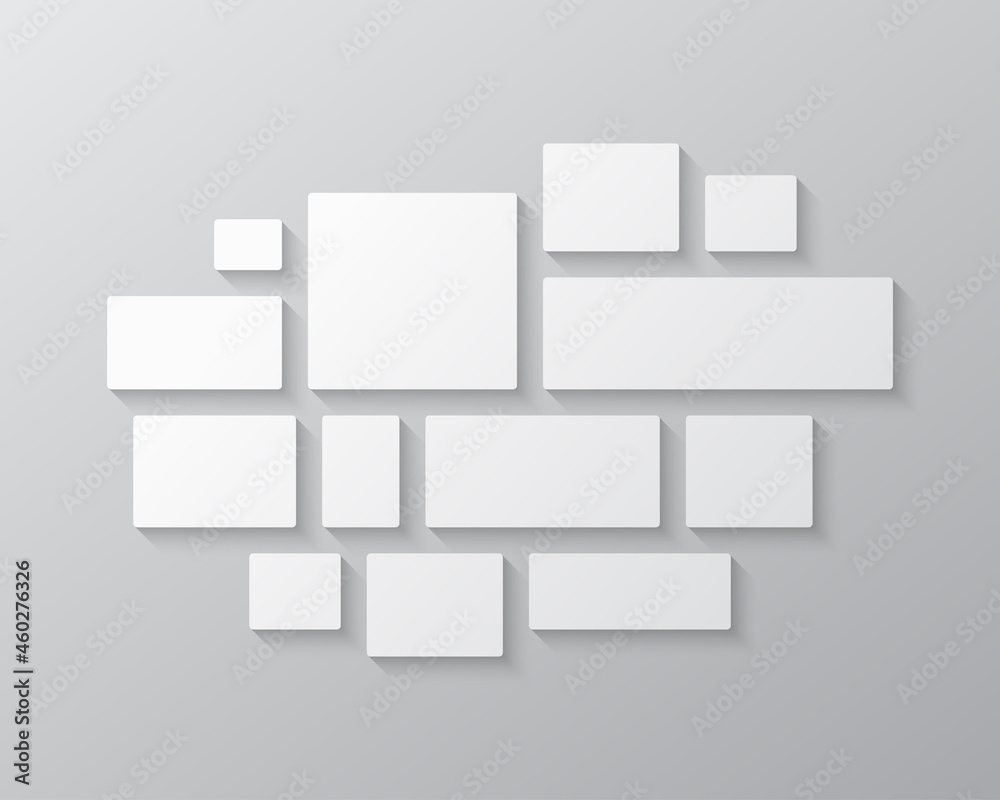 Template collage of thirteen frames, images, photo Template collage of thirteen frames, images, photo
