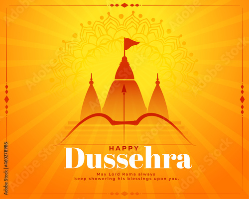 hindu festival of happy dussehra wishes background