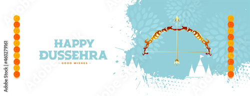 happy dussehra traditional festival card design