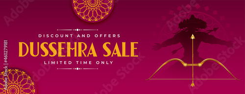 sale banner for dussehra festival