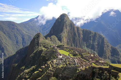 View of Machu Picchu, lost city of the Incas, Peru