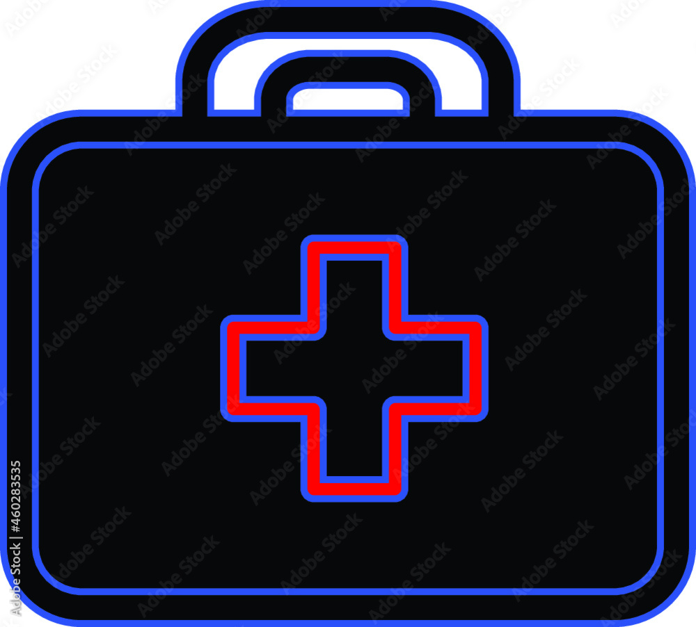 Obraz premium Download first aid vector fill Icon aid, kit, first, icon, medicine, health, box, cross, emergency, bag, case, medical, symbol, first aid, suitcase, healthcare, doctor