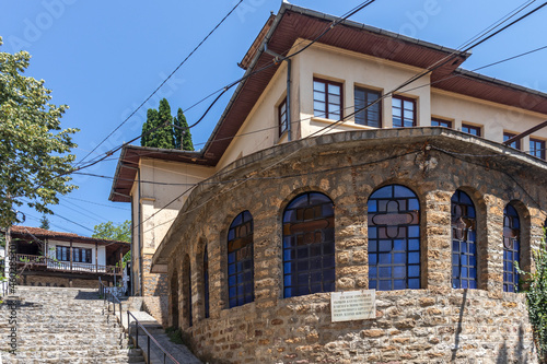Fototapeta Naklejka Na Ścianę i Meble -  Street and building in town of Teteven, Bulgaria