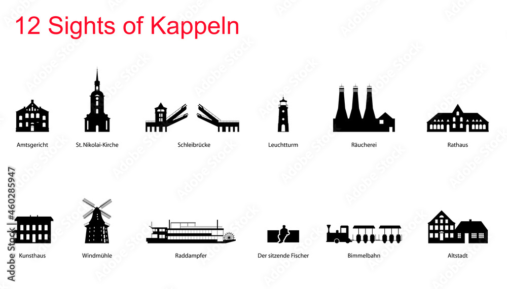12 Sights of Kappeln, germany