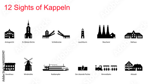 12 Sights of Kappeln, germany
