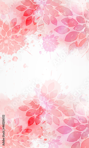 Abstract background with floral swirls