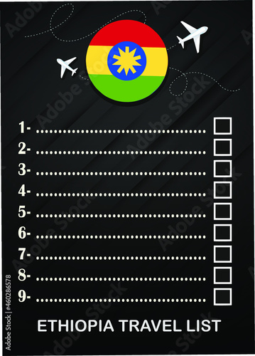 Ethiopia travel list brochure 
