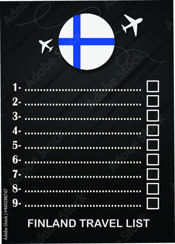 Finland travel list brochure 