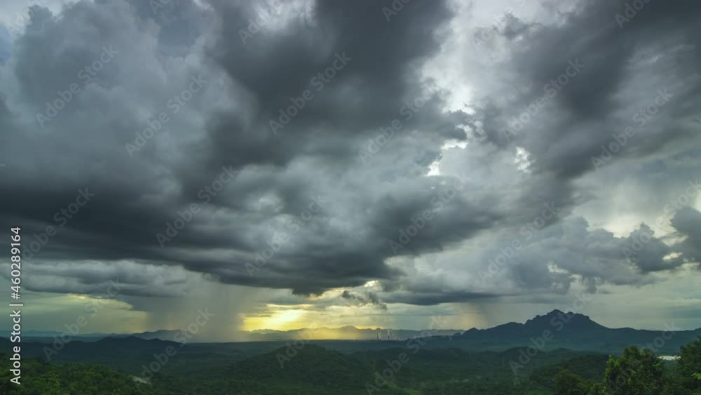 Time lapse video 4k, Nature environment Dark sky Big clouds Black moving storm clouds Thunderstorms on the horizon Time lapse Giant storms Fast moving Movie time Pang Puay Mea Moh, Lampang Thailand. Time lapse video 4k, Nature environment Dark sky Big clouds Black moving storm clouds Thunderstorms on the horizon Time lapse Giant storms Fast moving Movie time Pang Puay Mea Moh, Lampang Thailand.