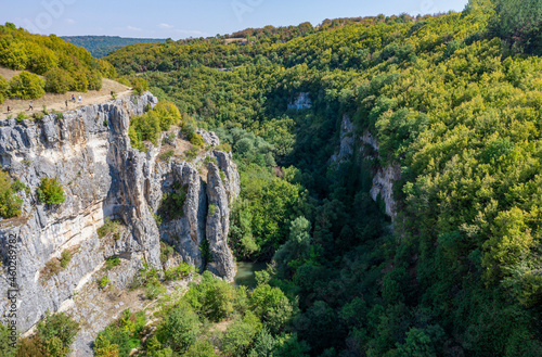 Rock formations in the canyon of Negovanka river near the village of Emen, Bulgaria