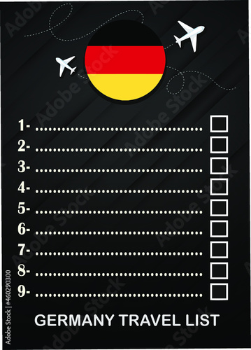 Germany travel list brochure 