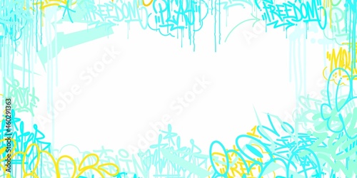 Flat Light Abstract Hip Hop Street Art Graffiti Style Urban Calligraphy Vector Illustration Background Art