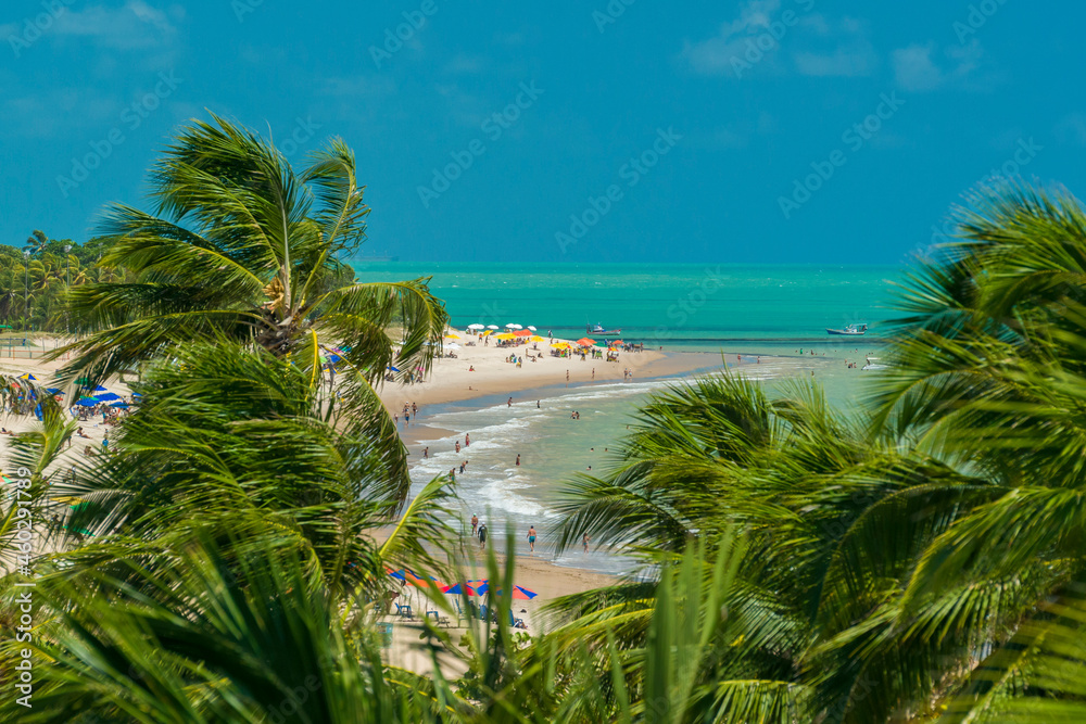 Joao Pessoa, Paraiba State, Brazil on December 10, 2015. Tambau beach.