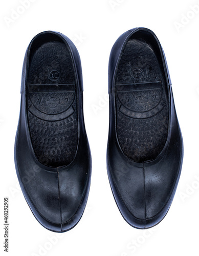 Black rubber farmer shoes