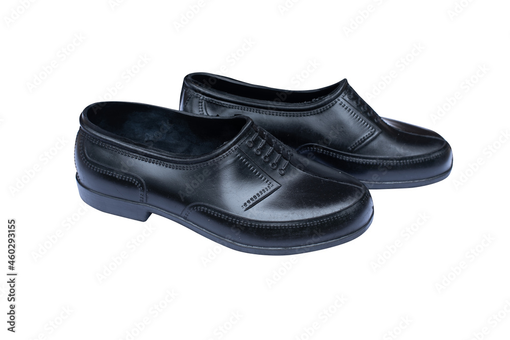 Black rubber farmer shoes