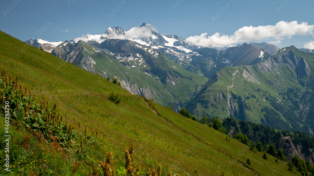 The Grossglockner in the center of the national park Hohe Tauern
