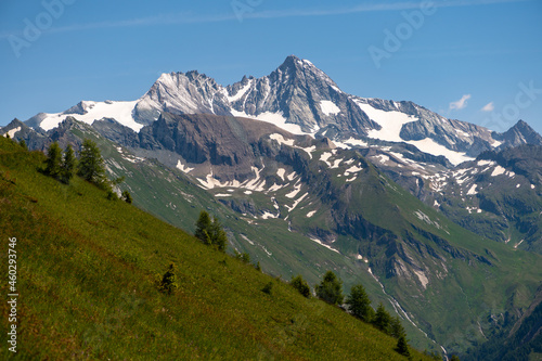 The Grossglockner in the center of the national park Hohe Tauern