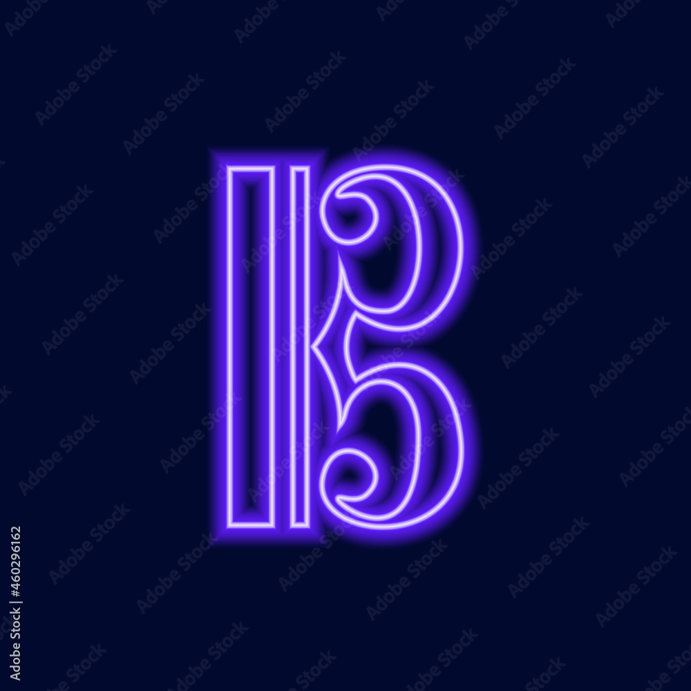 Musical Signs Neon Vector Icons Set. Musical Clef, down beat, sforzando, forte, piano signs. Musical Signs Neon Vector Icons Set. Musical Clef, down beat, sforzando, forte, piano signs.