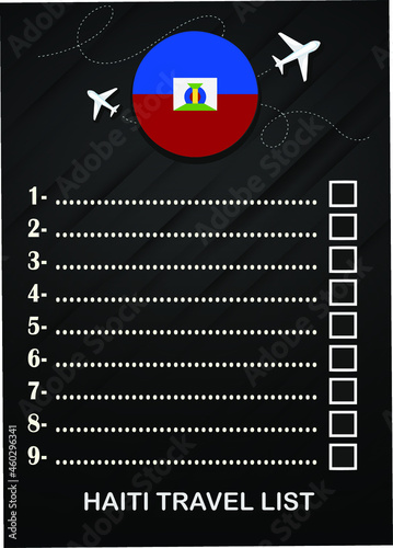Haiti travel list brochure 