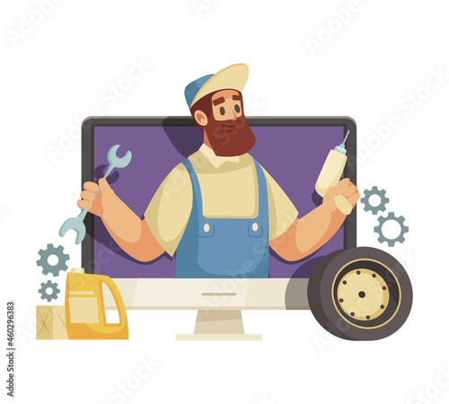 Blogger Cartoon Icon