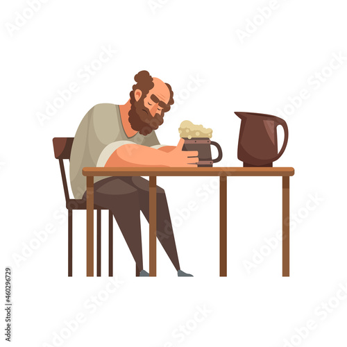 Medieval Man Illustration