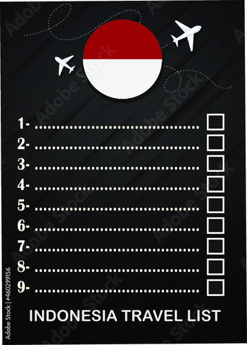 indonesia travel list brochure 