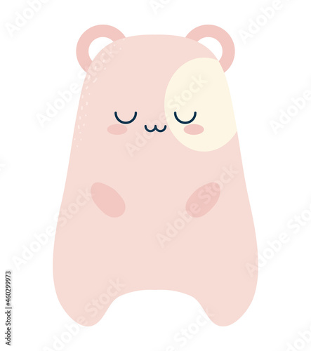 pink baby hamster