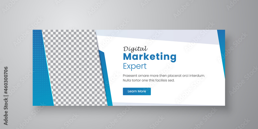 Naklejka premium Corporate and digital business marketing promotion social media cover template Premium Vector