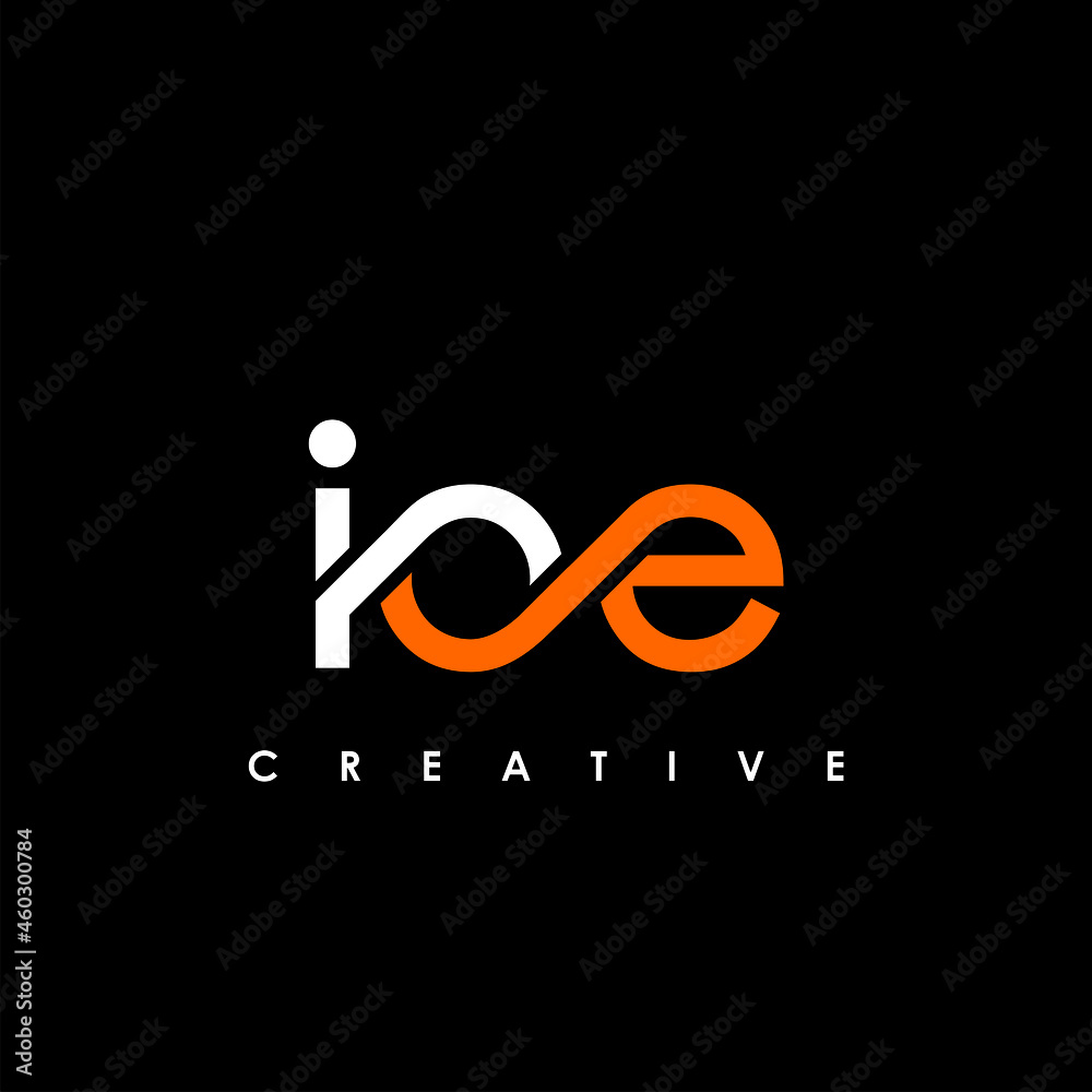 Obraz premium IOE Letter Initial Logo Design Template Vector Illustration