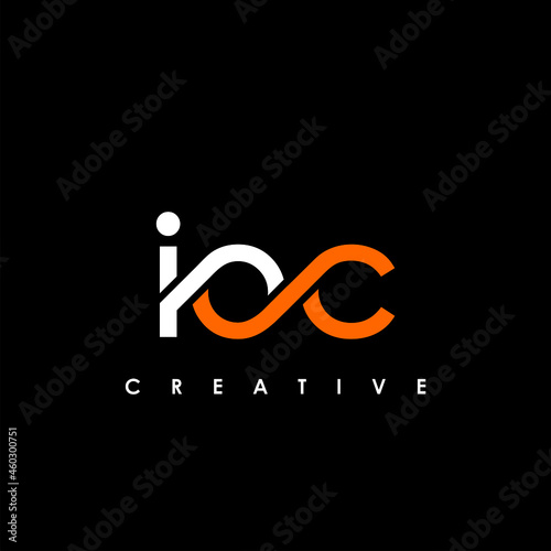 IOC Letter Initial Logo Design Template Vector Illustration