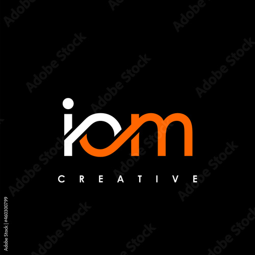 IOM Letter Initial Logo Design Template Vector Illustration photo