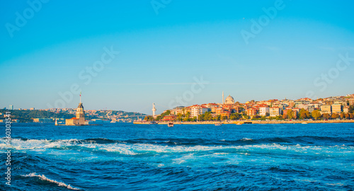 Landscape Istanbul city views, concept of vacation in Turkey. New places for trip. Ideas for journey © T.Den_Team