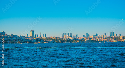 Landscape Istanbul city views, concept of vacation in Turkey. New places for trip. Ideas for journey