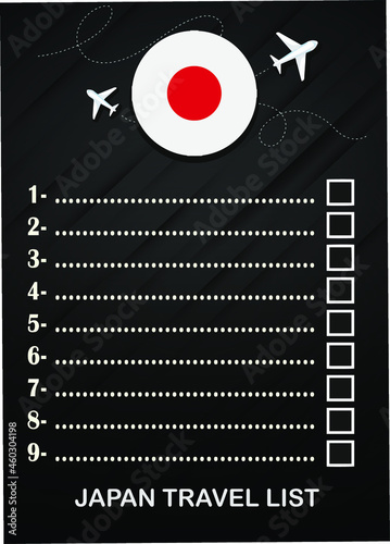 japan travel list brochure 