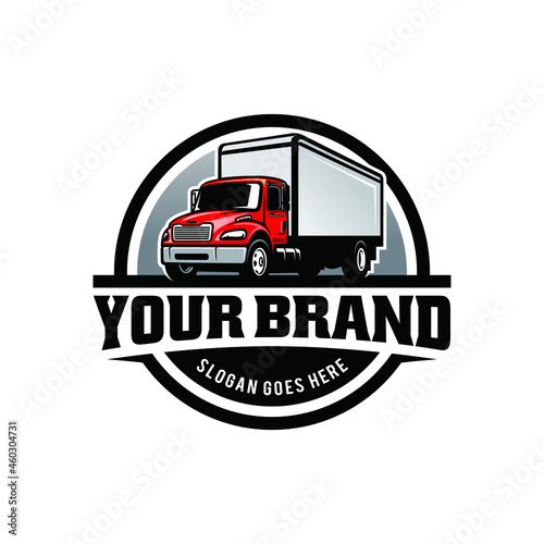 truck - delivery truck - semi truck isolated logo vector