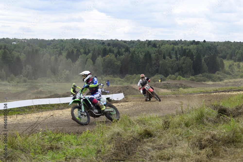 motocross rider on a motorcycle